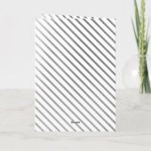 上品なエレガントホイルフェイク写真メリークリスマス シーズンカード (裏面)