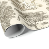 上品なエレガントヴィンテージ素朴ベージュカントリー ラッピングペーパー (ロールコーナー)