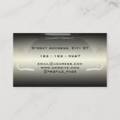 上品なエレガント光沢車の  名刺 (裏面)