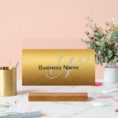 上品なエレガント名前をカスタムする アクリルサイン (ウェディング)