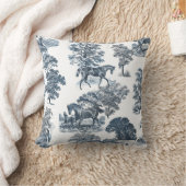 上品なエレガント素朴トイル馬のパターン投げP クッション (ブランケット)