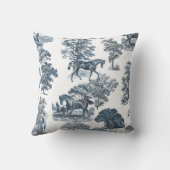 上品なエレガント素朴トイル馬のパターン投げP クッション (裏面)