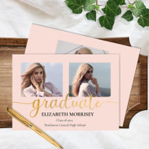 上品なエレガント金ゴールドスクリプト文字研究科3写真