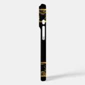 上品なエレガント金ゴールドブラック名ダイヤモンドジュエル Case-Mate iPhoneケース (裏面 / 左)