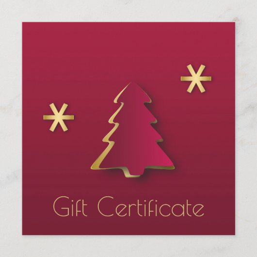 上品なエレガント金ゴールドレッドクリスマスツリー (正面)