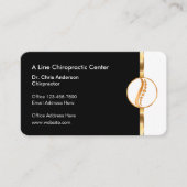 上品なカイロプラクターオフィススパインセンター 名刺 (正面)