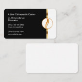 上品なカイロプラクターオフィススパインセンター 名刺 (正面/裏面)