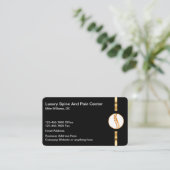 上品なカイロプラクターメディカル名刺 名刺 (スタンド正面)