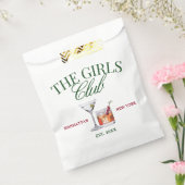 上品なカクテルグリーン&レッドガールズクラブ フェイバーバッグ (封をした状態)