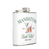 上品なカクテルグリーン&レッドガールズクラブ フラスク (右)