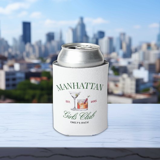 上品なカクテルグリーン&レッドガールズクラブ 缶クーラー