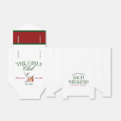 上品なカクテルグリーン&レッドバッハ週末 フェイバーボックス (折り畳みなし)