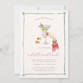 上品なカクテルパーティー 招待状 (正面)