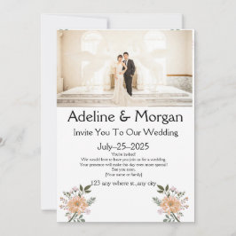 上品なカスタマイズ可能な結婚式の招待状カード シーズンカード