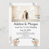 上品なカスタマイズ可能な結婚式の招待状カード シーズンカード (正面/裏面)