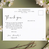 上品なカスタム写真ベビーシャワー感謝カード ポストカード