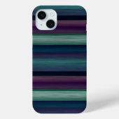 上品なカッコいい水芸術的色のストライプアートパターン Case-Mate iPhoneケース (裏面)