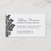 上品なカップケーキの名刺 名刺 (裏面)