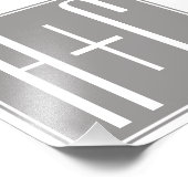 上品なカップルの内臓 | 白とグレー フォトプリント            (角)