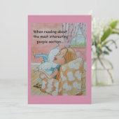 上品なカップルユーモアのあるの結婚記念日カード サンキューカード (スタンド正面)