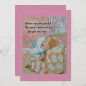 上品なカップルユーモアのあるの結婚記念日カード サンキューカード (正面/裏面)