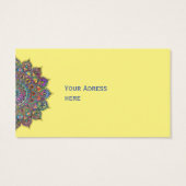 上品なカラフルなマンダラインドスタイル1 (裏面)