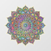 上品なカラフルなマンダラインドスタイル1 ウィンドウサイン (シート)