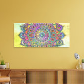 上品なカラフルなマンダラインドスタイル1 キャンバスプリント (インサイチュ (リビング))