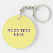 上品なカラフルなマンダラインドスタイル1 キーホルダー (裏面)