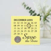 上品なカラフルなマンダラインドスタイル1 セーブザデート (スタンド正面)