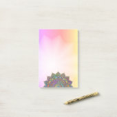 上品なカラフルなマンダラインドスタイル1 ポストイット (デスク上)