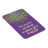 上品なカラフルなマンダラインドスタイル1 マグネット (右側)