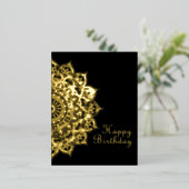 上品なカラフルなマンダラインドスタイル1 箔シーズンポストカード (立ち正面)