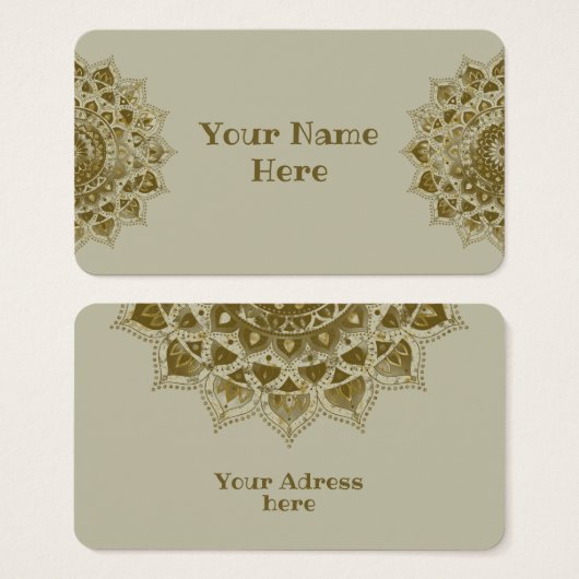 上品なカラフルなマンダラインドスタイル4 (正面&裏面)