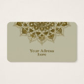 上品なカラフルなマンダラインドスタイル4 (裏面)