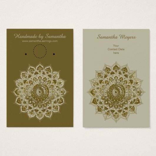 上品なカラフルなマンダラインドスタイル4 (正面&裏面)