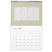 上品なカラフルなマンダラインドスタイル4 カレンダー (1月 2026)