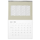 上品なカラフルなマンダラインドスタイル4 カレンダー (3月 2026)