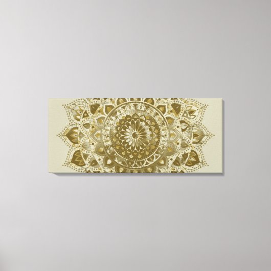 上品なカラフルなマンダラインドスタイル4 キャンバスプリント (正面)