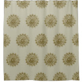 上品なカラフルなマンダラインドスタイル4 シャワーカーテン (正面)