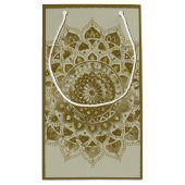 上品なカラフルなマンダラインドスタイル4 スモールペーパーバッグ (裏面)