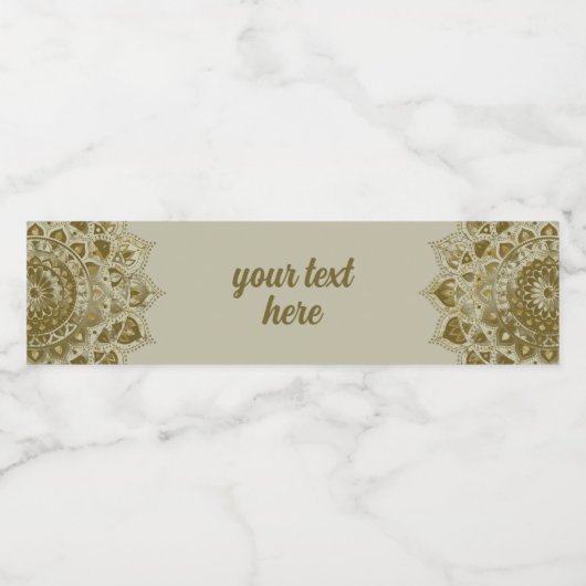 上品なカラフルなマンダラインドスタイル4 ペットボトルラベル (シングルラベル)