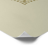 上品なカラフルなマンダラインドスタイル4 ポスター (角)