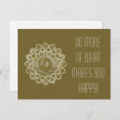 上品なカラフルなマンダラインドスタイル4 ポストカード (正面/裏面)