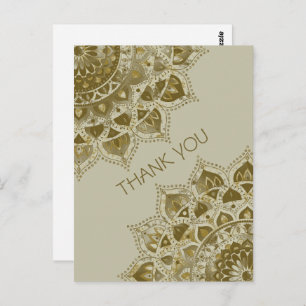 上品なカラフルなマンダラインドスタイル4 ポストカード