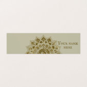 上品なカラフルなマンダラインドスタイル4 名刺 (外部フラット)