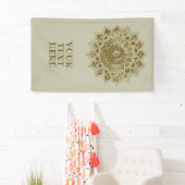 上品なカラフルなマンダラインドスタイル4 横断幕 (インサイチュ)