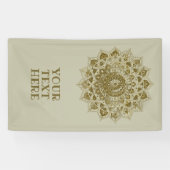 上品なカラフルなマンダラインドスタイル4 横断幕 (横)