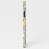 上品なカラフルペイズリー華美フローラアートモチーフ iPhoneケース (右側)