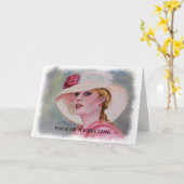 上品なガーデンパーティーカスタマイズ可能なグリーティングカード カード (黄色い花)